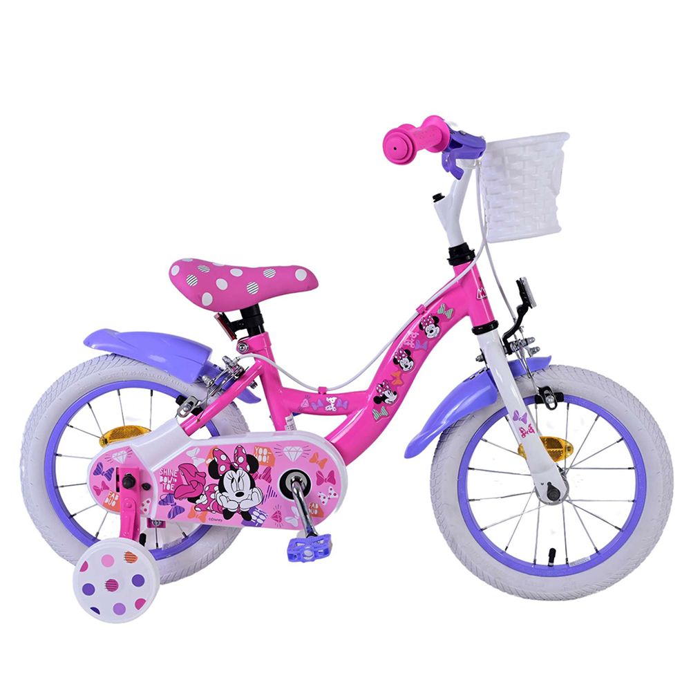 E&L Company, Детски велосипед с помощни колела, Дисни Мини Маус, 14 инча