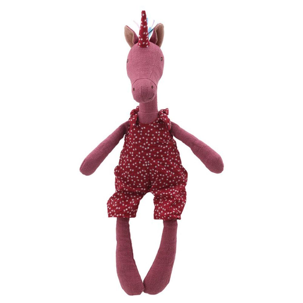 The Puppet Company, Розов еднорог, с дрешка, 48 см