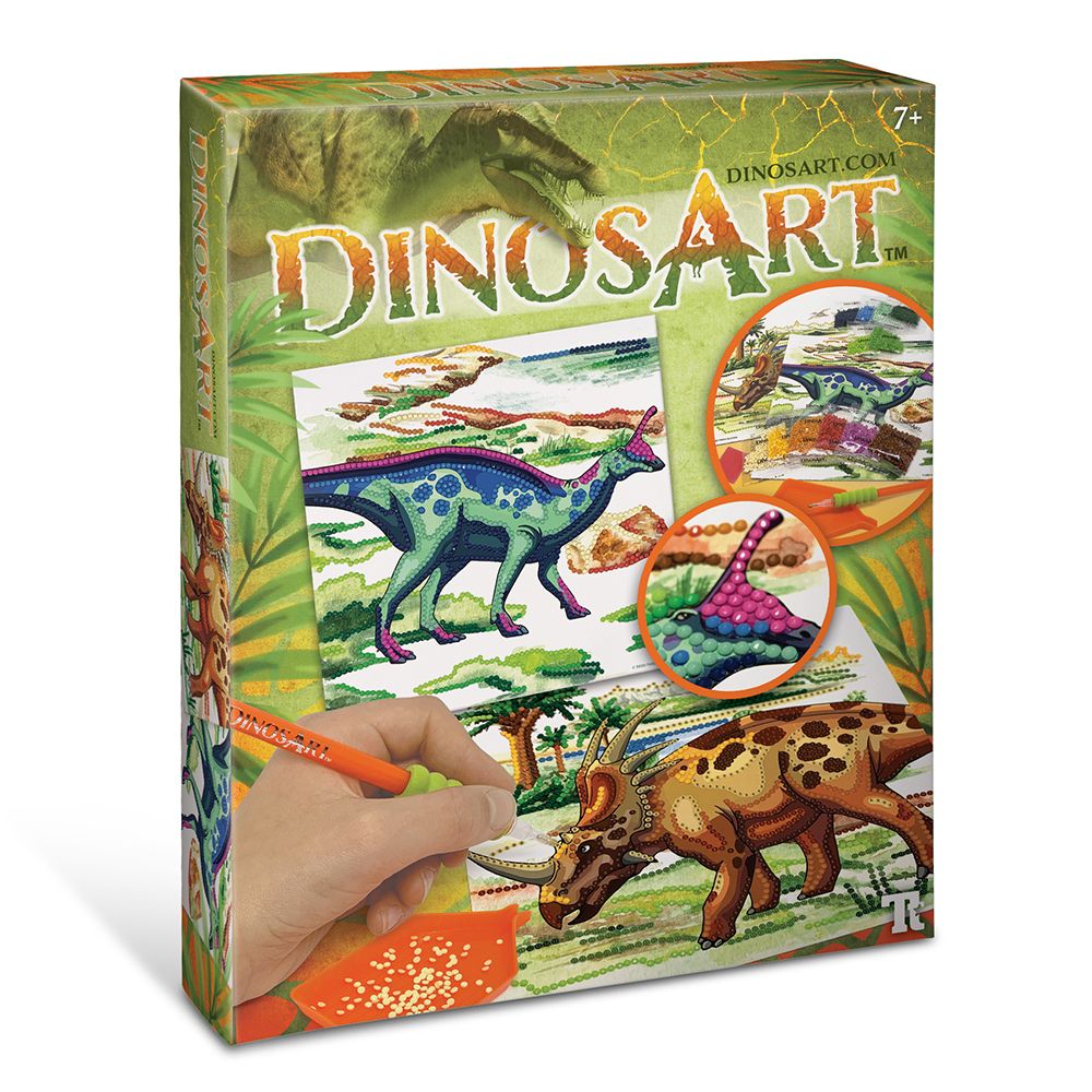 DinosArt, Направи картини с камъчета, Динозаври