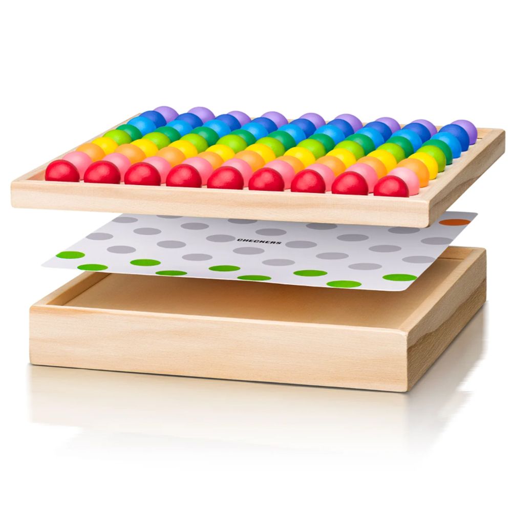 Комплект от класически игри с дървени топчета