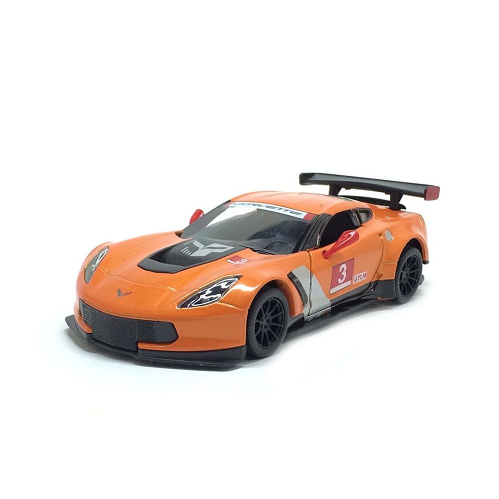Kinsmart, Метална кола, Corvette C7.R, оранжев