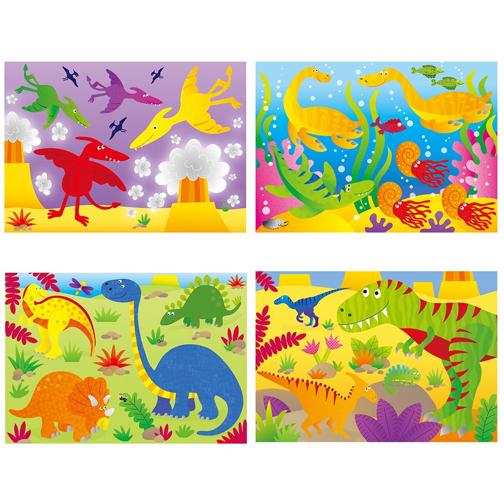 Четири пъзела в кутия, Динозаври