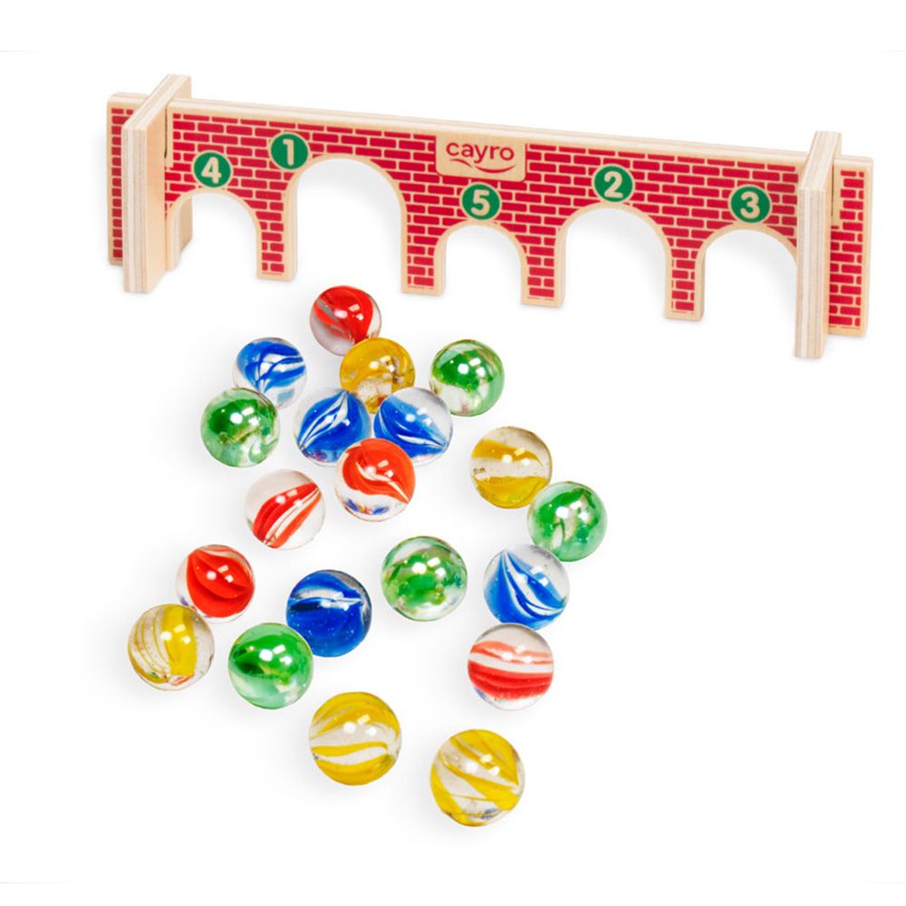 Стъклени топчета в метална кутия