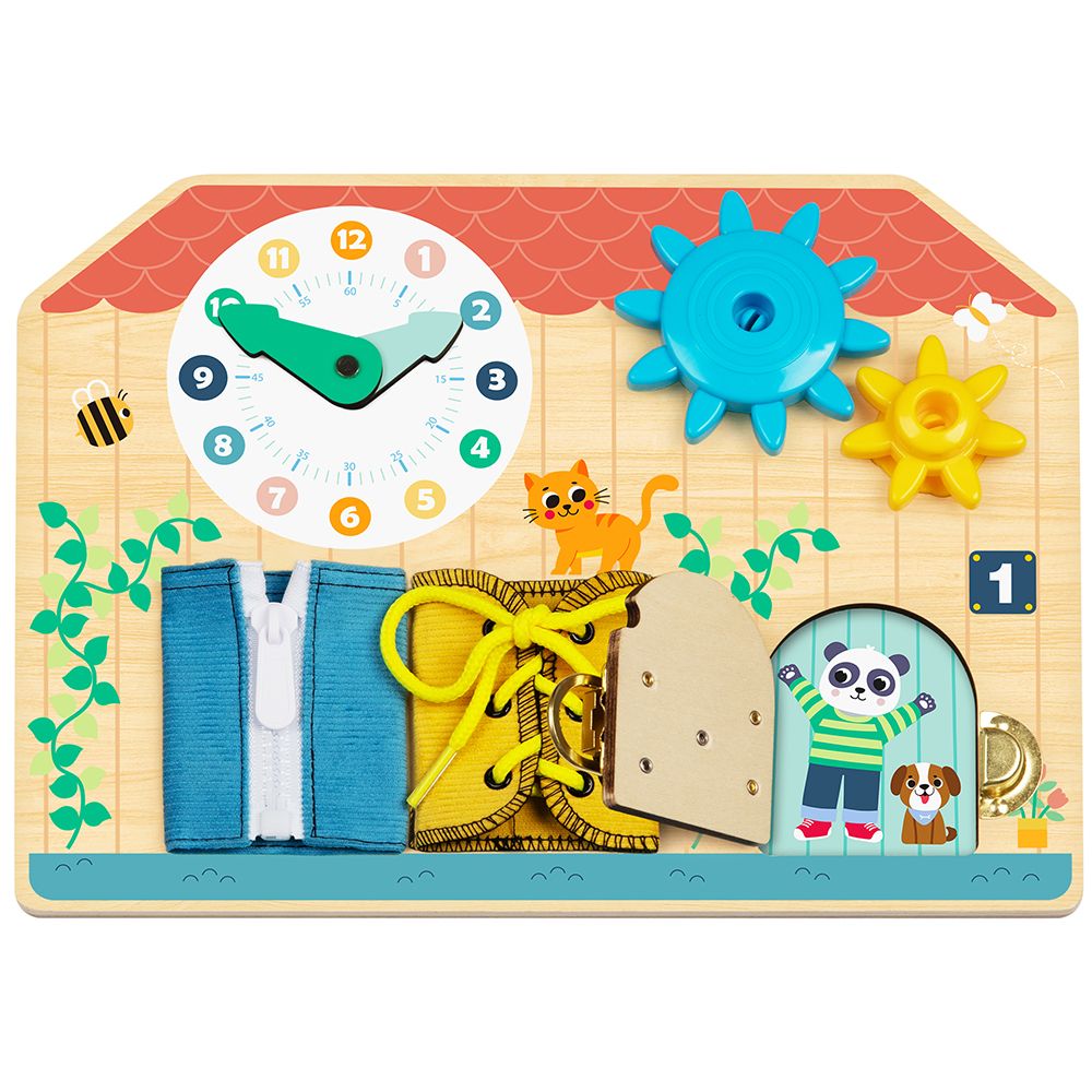 Активна дъска - бизиборд, Къща с часовник