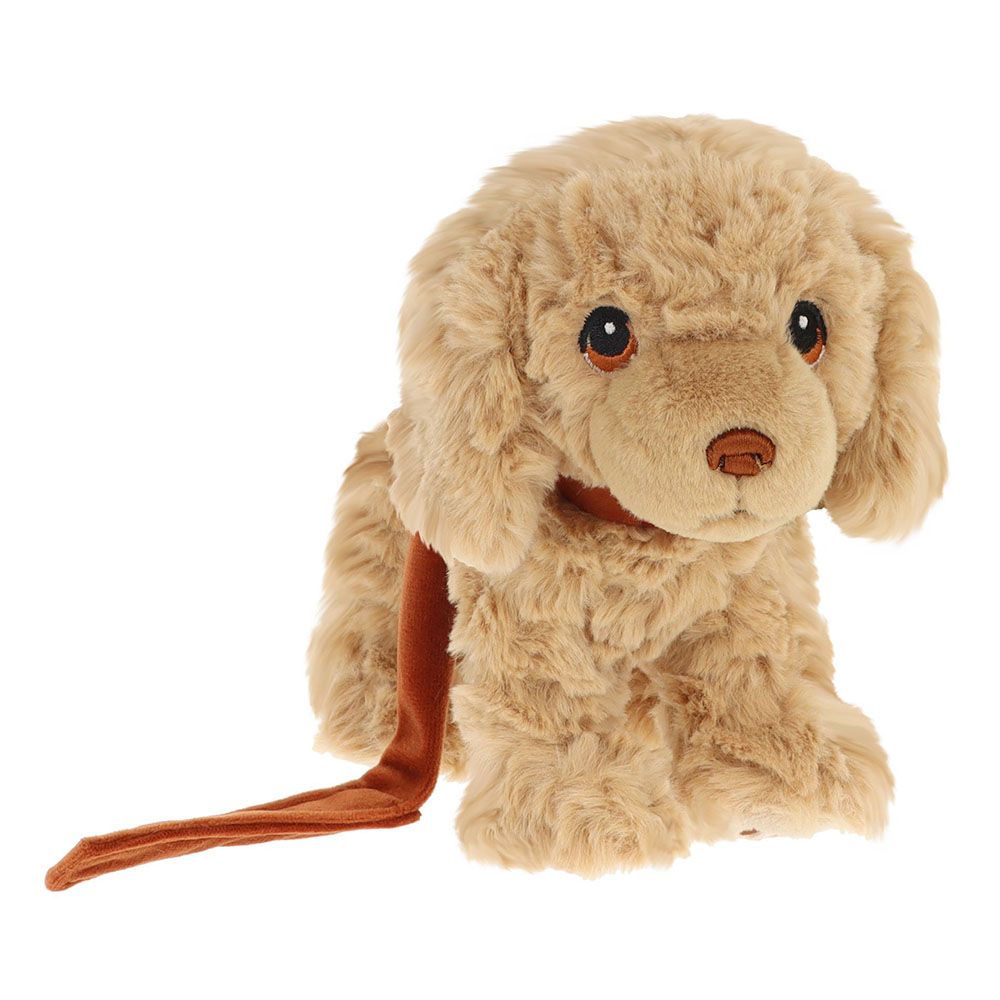 Екологична плюшена играчка, Куче на каишка, 14 см