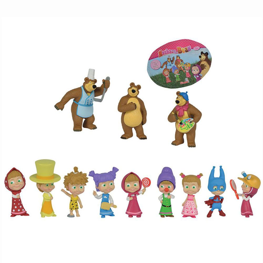 Simba, Фигурки за събиране - асортимент от 12 вида, Маша и Мечокът