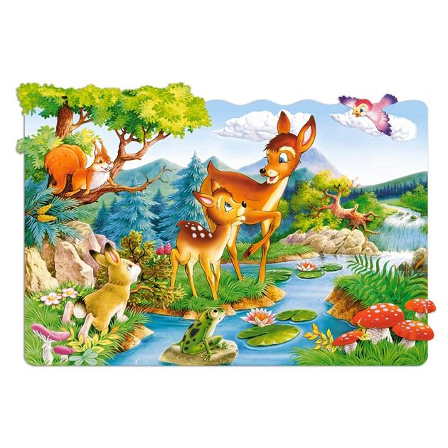 Малкото еленче, пъзел 20 части