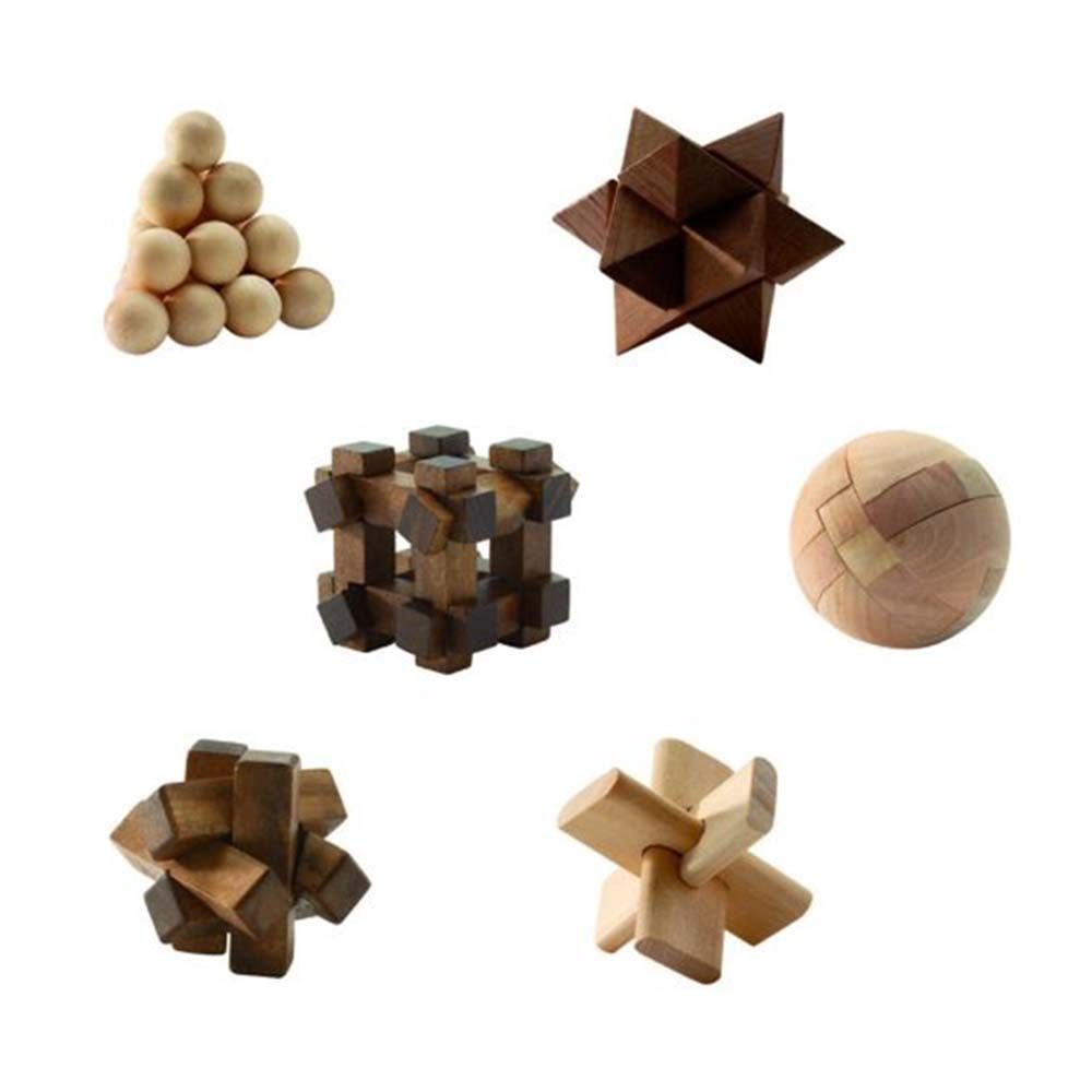 Комплект пъзели-главоблъсканици, Woodix