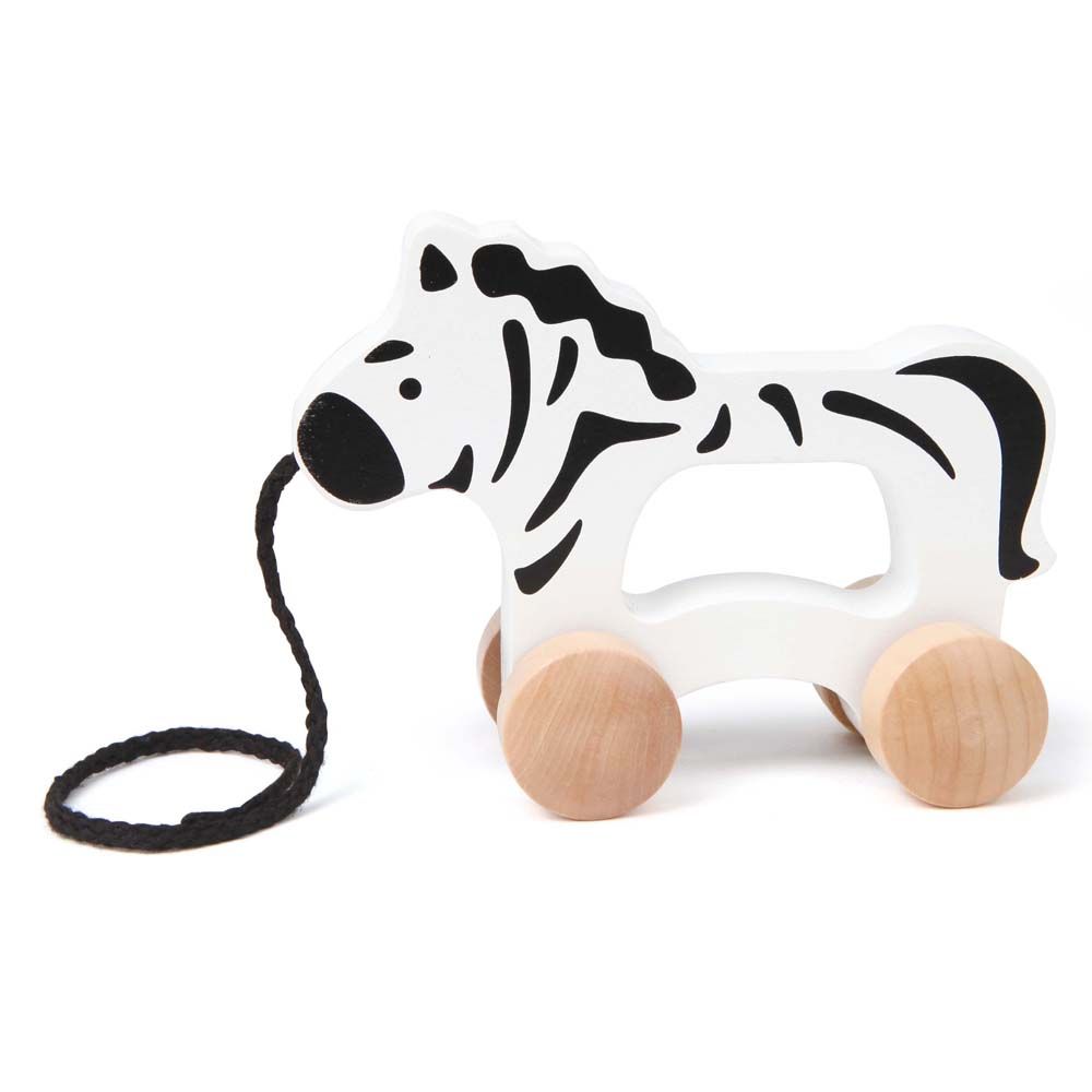 Hape, Играчка за дърпане, Зебра