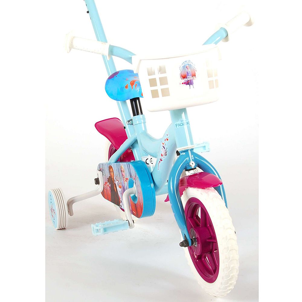 Велосипед с родителски контрол и помощни колела, Disney Frozen 2, 10 инча