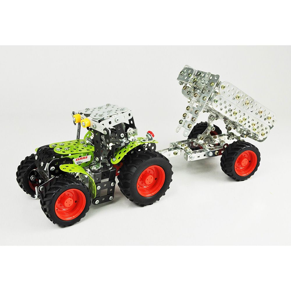 Метален конструктор Трактор Claas Arion 430 с ремарке, 700 части