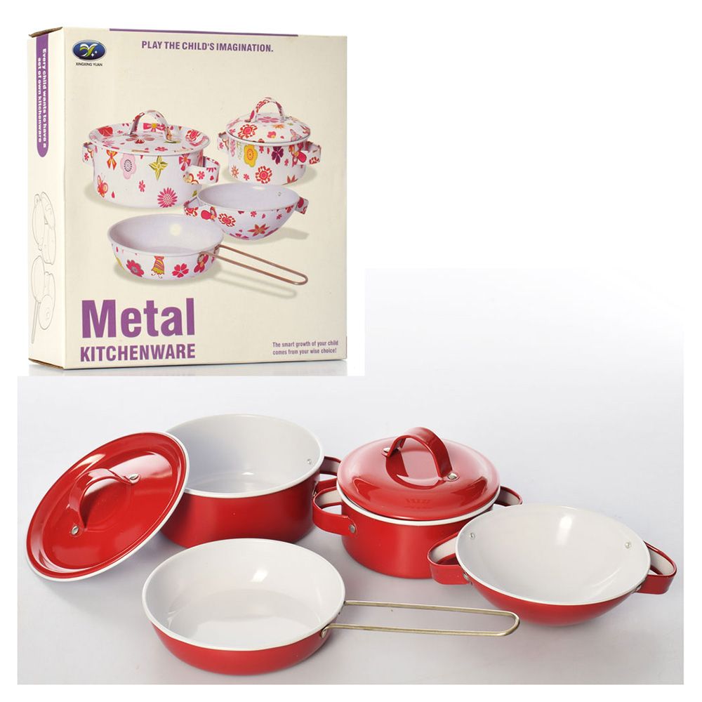 Toy, Детски метален сервиз за готвене