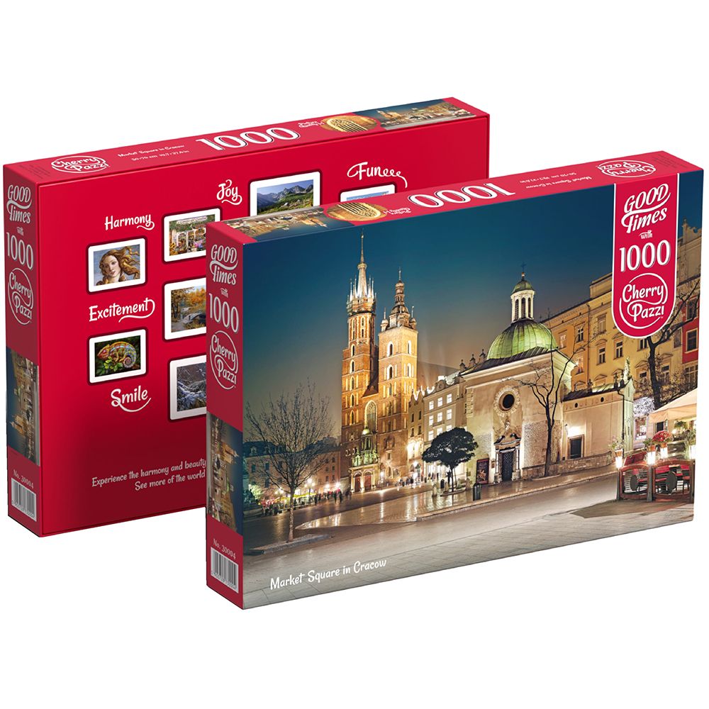Площад в Краков, Полша, пъзел 1000 части