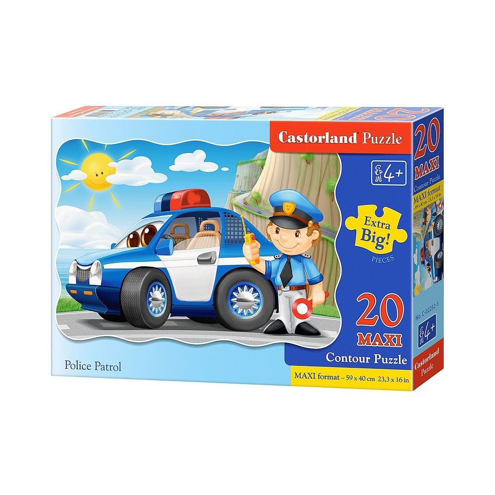 MAXI, Полицейски патрул, пъзел 20 части, Castorland