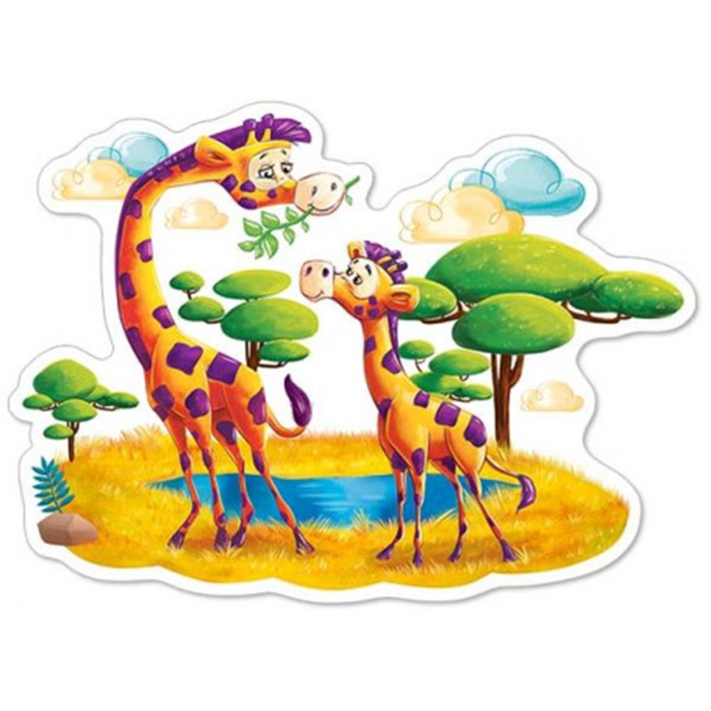 Жирафи в Савана, пъзел 12 части