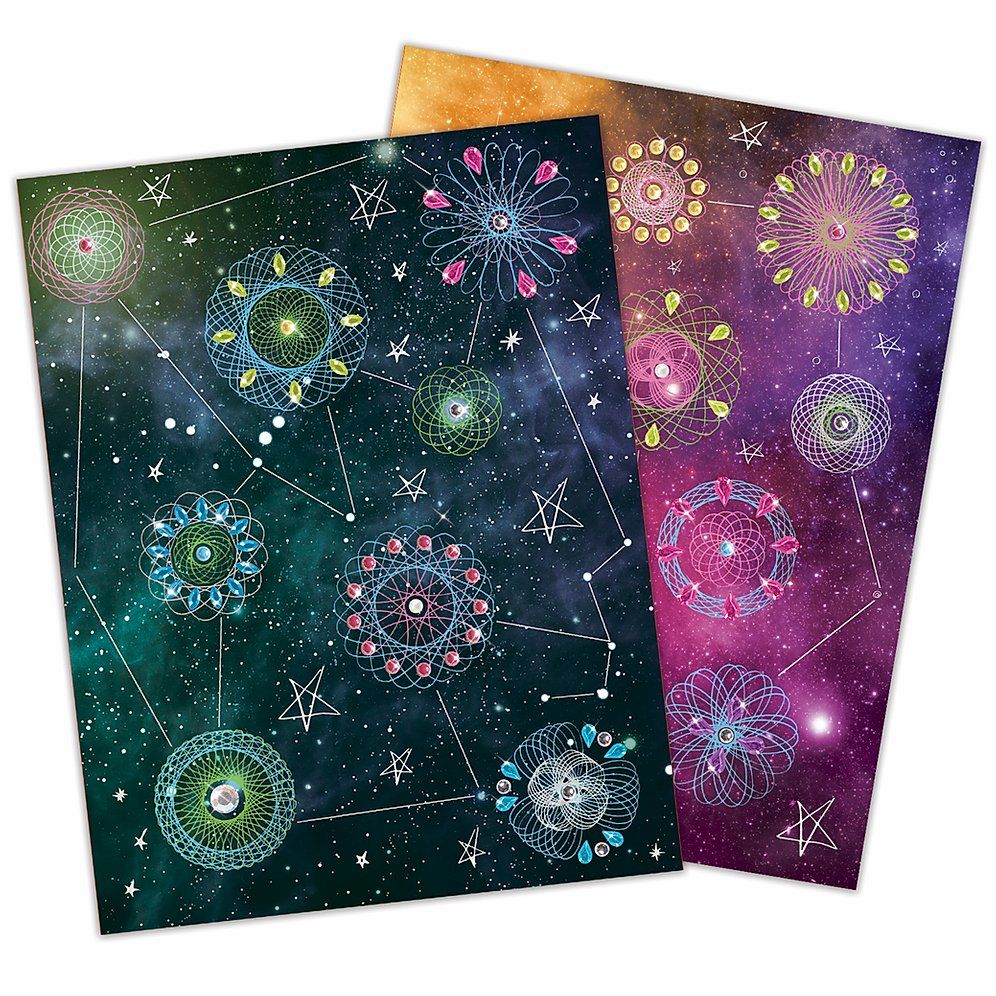 Творчески комплект със шаблони и стикери, Звездно небе