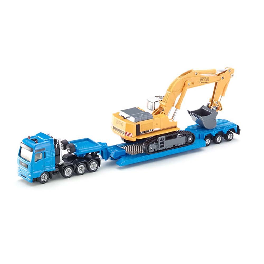 Siku, Влекач с ниска платформа натоварен с Багер Liebherr