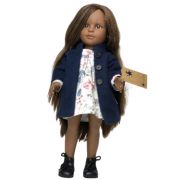 Кукла Нина със синьо палтенце