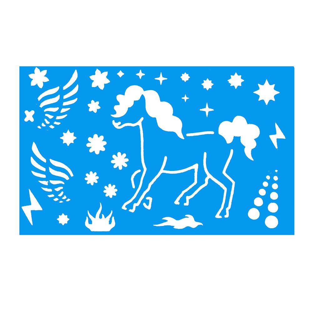 Книжка за рисуване със стикери и шаблони, Пони