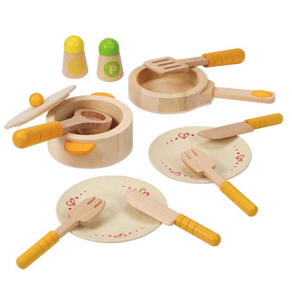 Hape, Дървен комплект за готвене