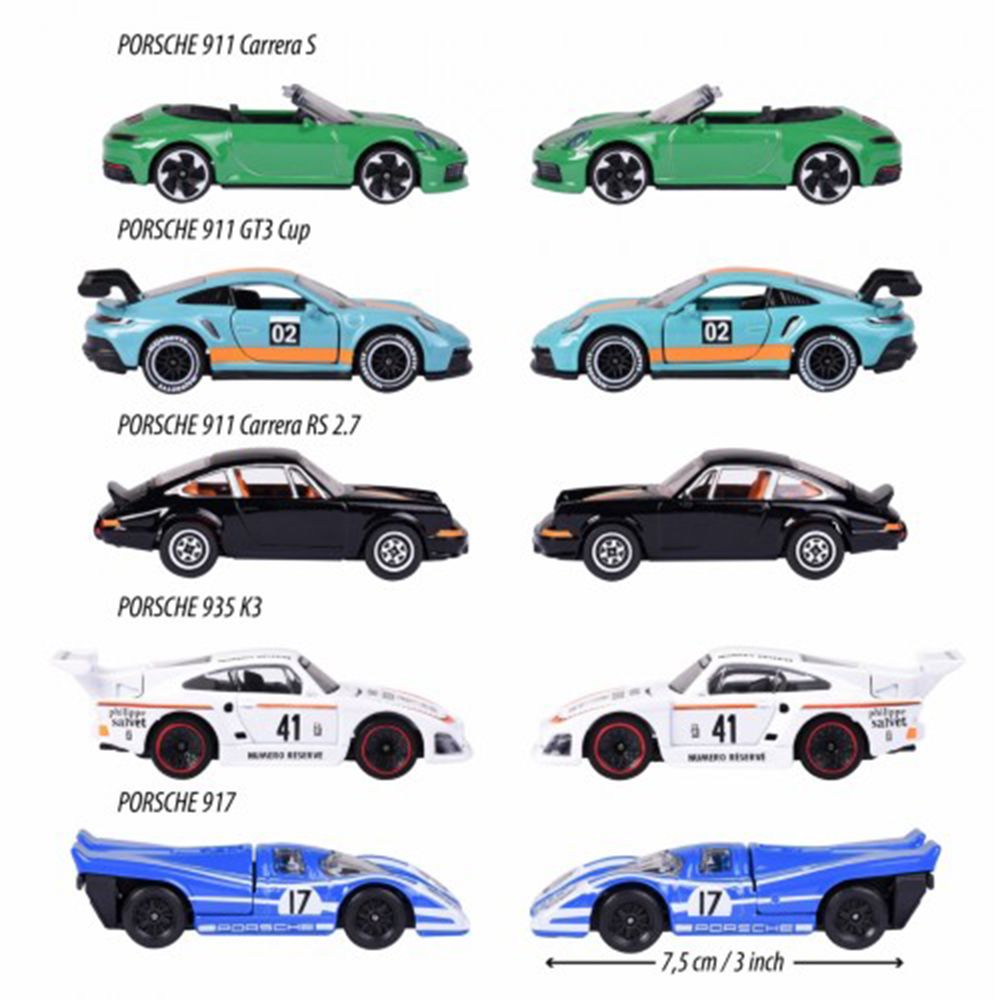 Комплект Порше Мотоспорт автомобили, 5 броя