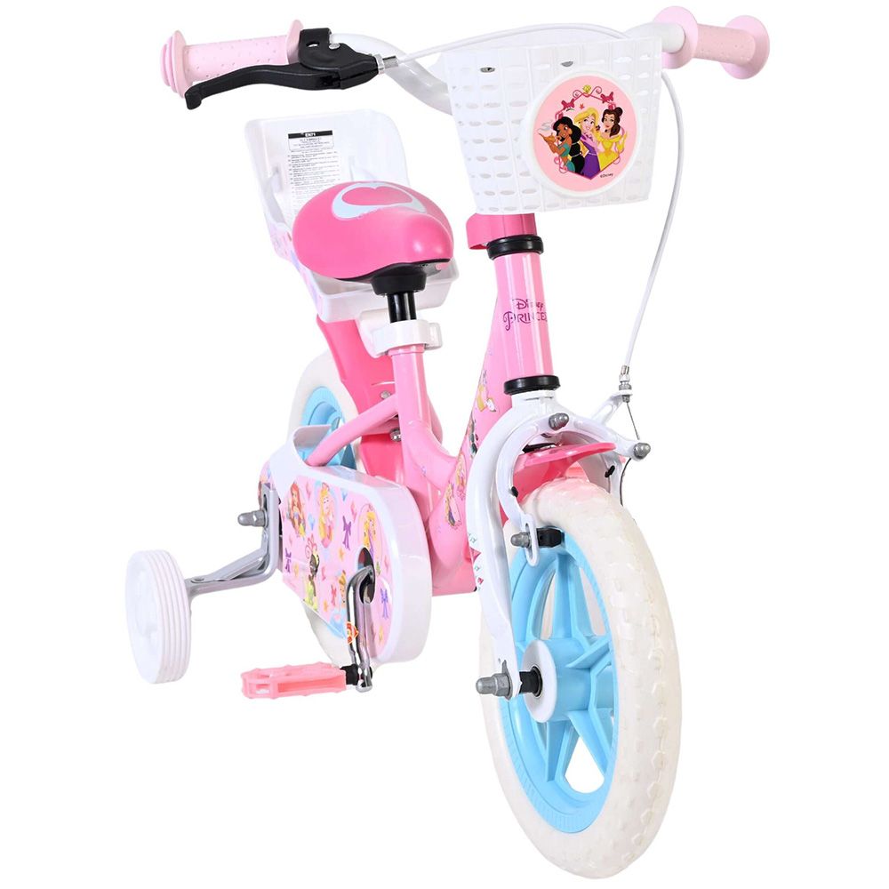 Детски велосипед с помощни колела, Дисни принцеси, 12 инча