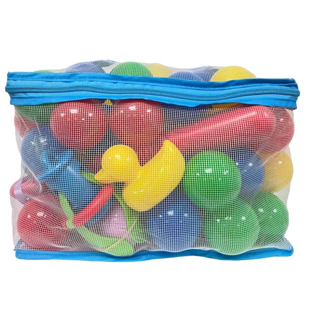 Plastica, Пластмасови топки с пате и въдица в PVC мрежа, 62 броя