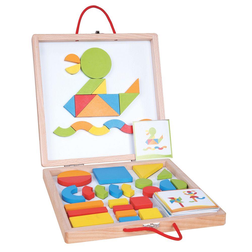 Lelin Toys, Магнитни форми и цветове в куфар