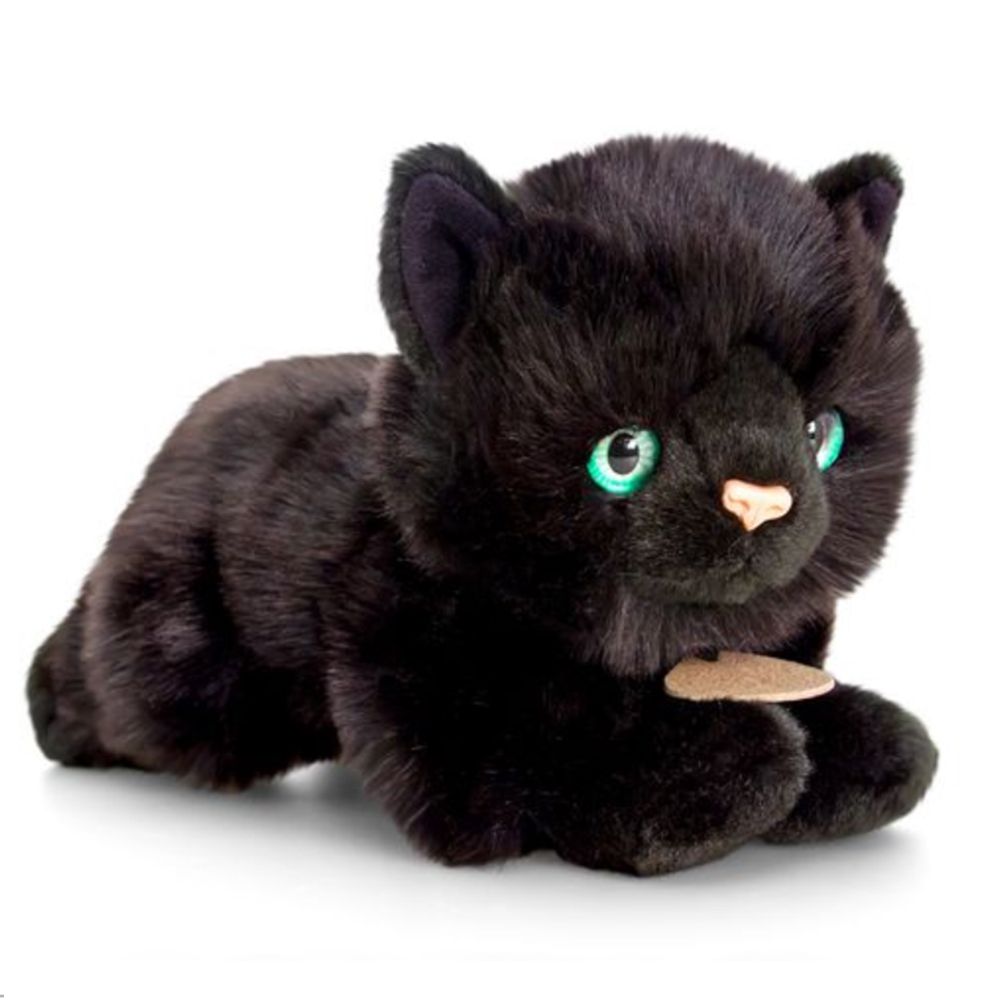 Keel Toys, Плюшена черна котка, 30 см