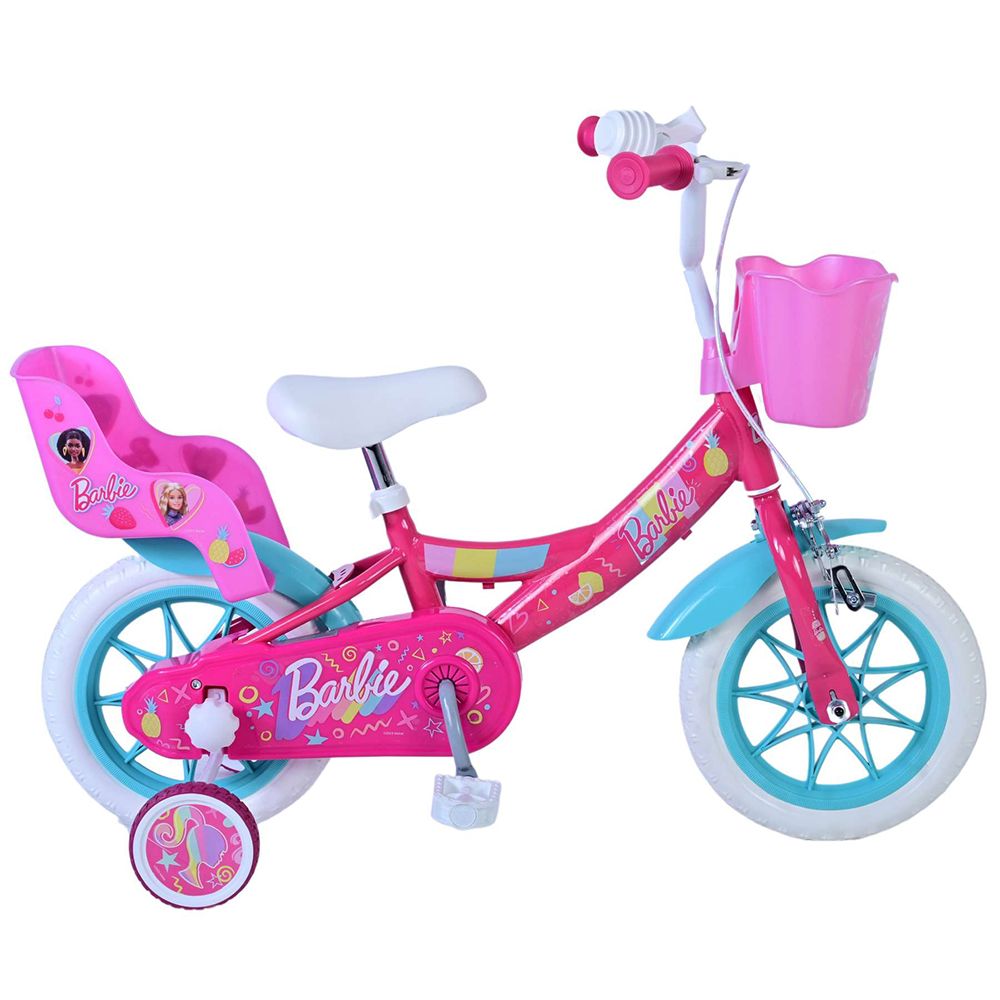 E&L Company, Детски велосипед с помощни колела, Barbie, 12 инча