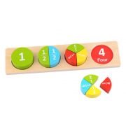 Дървен обучителен пъзел, Дроби