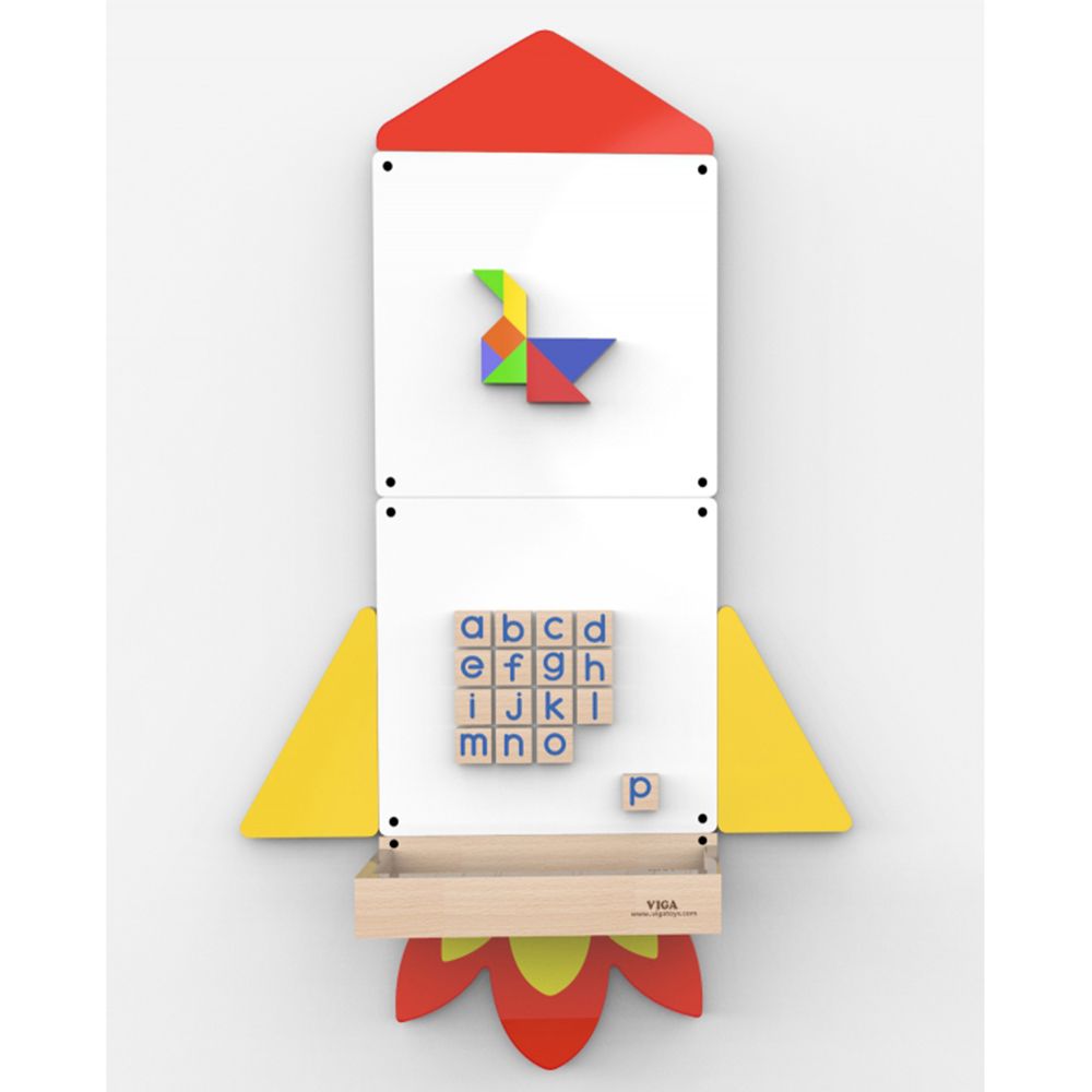 Viga toys, Магнитна дъска за стена, Ракета