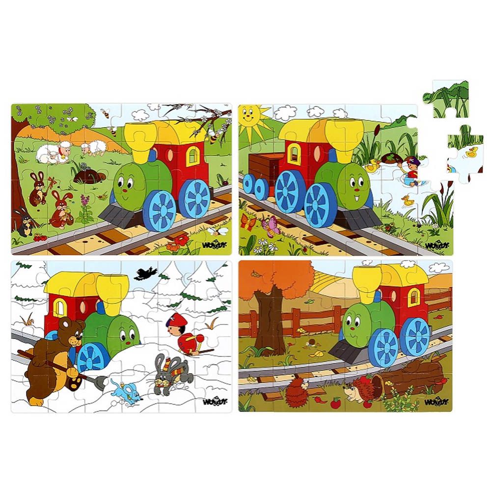 Woodyland, Комплект дървени пъзели, Сезони