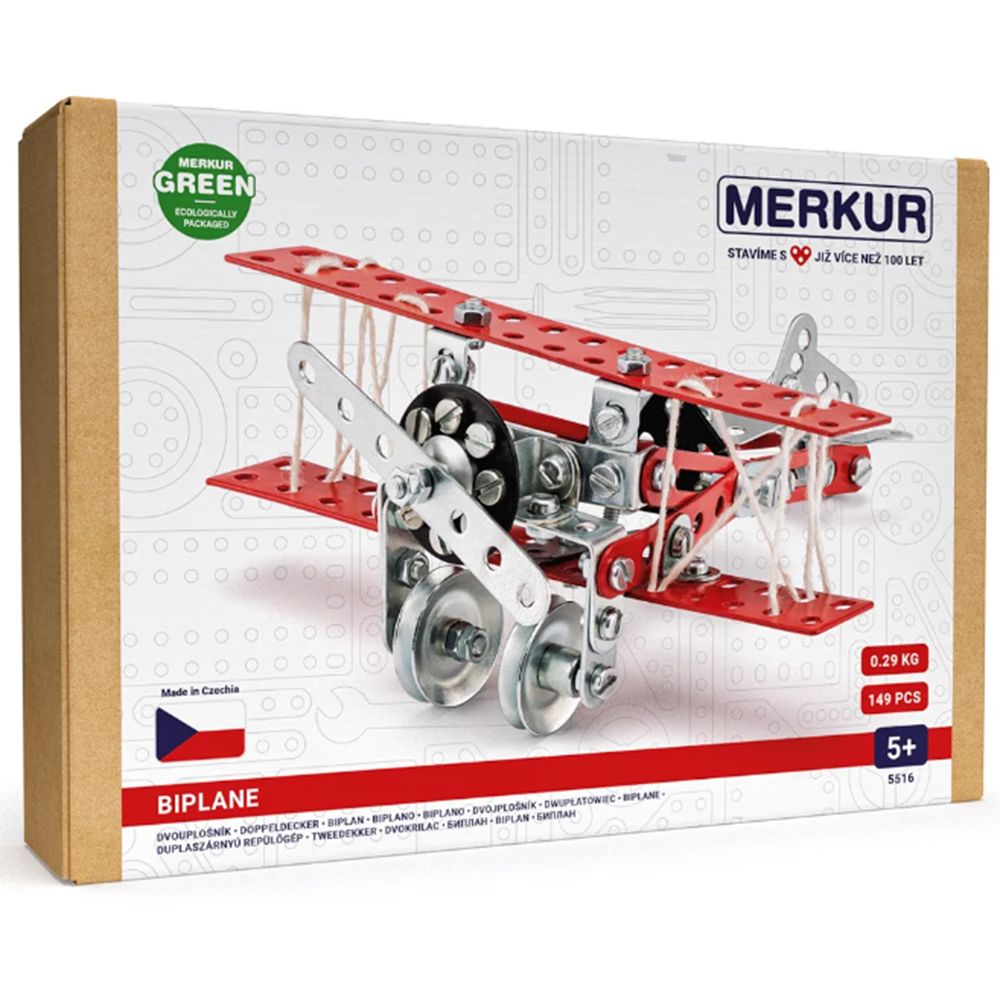 Merkur, Метален конструктор, Merkur 051, Бипланер, 148 части