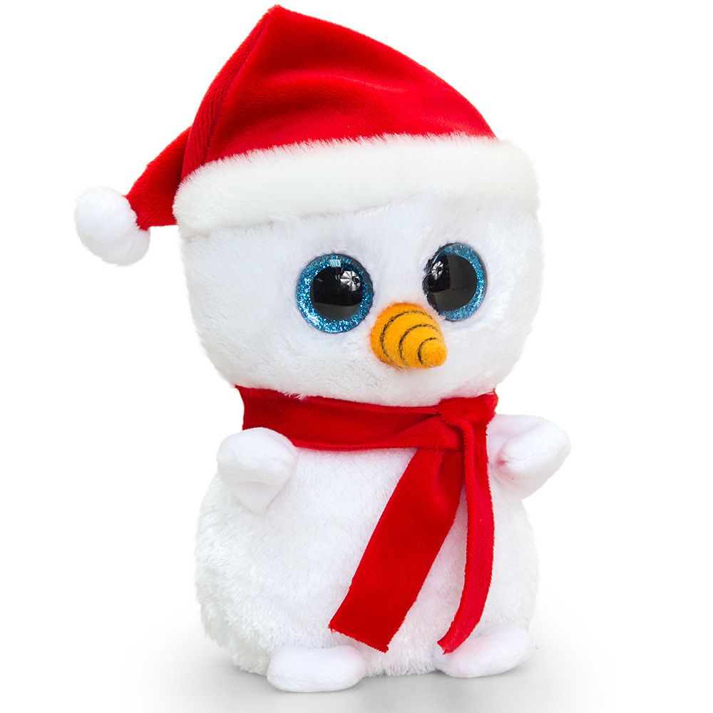 Мини мотсу, Снежен човек - коледна играчка, 12 см, Keel Toys