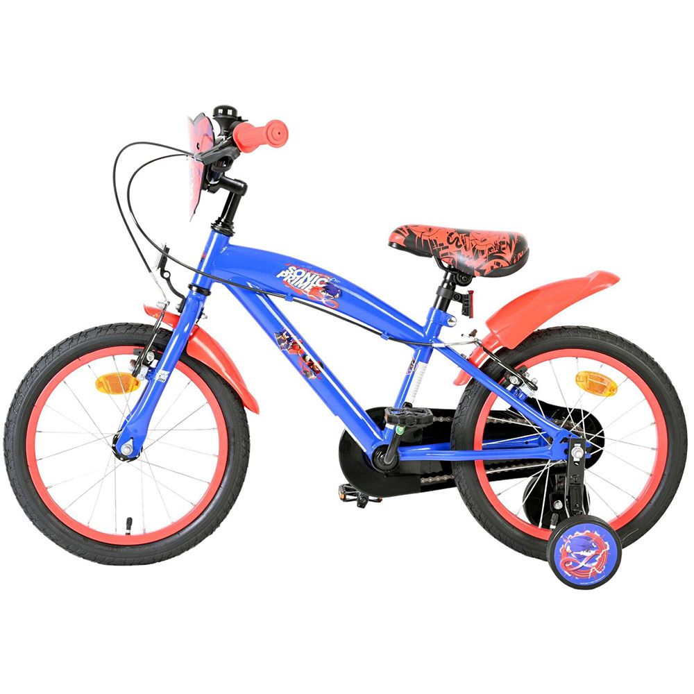 Детски велосипед с помощни колела, Sonic, 16 инча