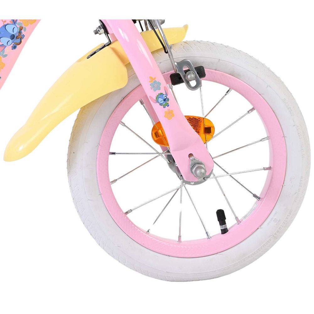 Детски велосипед с помощни колела, Disney Stitch, 12 инча