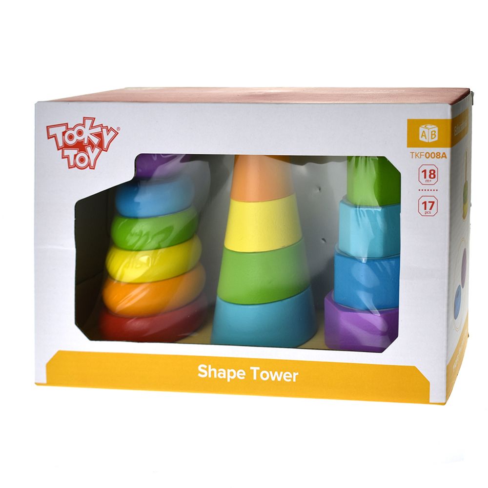 Дървена тройна низанка, Кули, 17 елемента