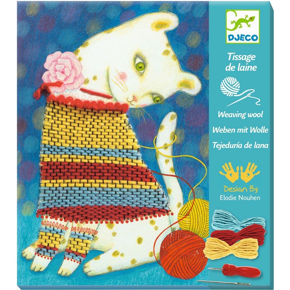 Djeco, Творчески комплект за тъкане, Пухен пуловер
