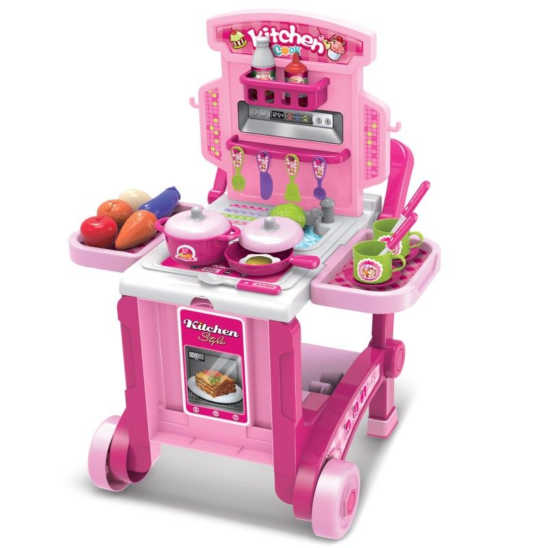 Buba, Детска кухня, Kitchen little Chef, в куфар, 3 в 1