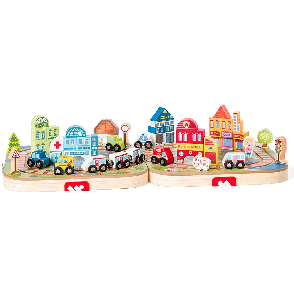 Конструктор, Град с колички, в куфар