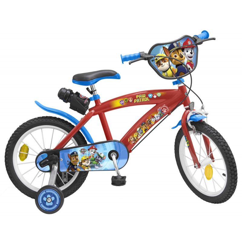 Toimsa, Детски велосипед Paw Patrol, с помощни колела, 16 инча