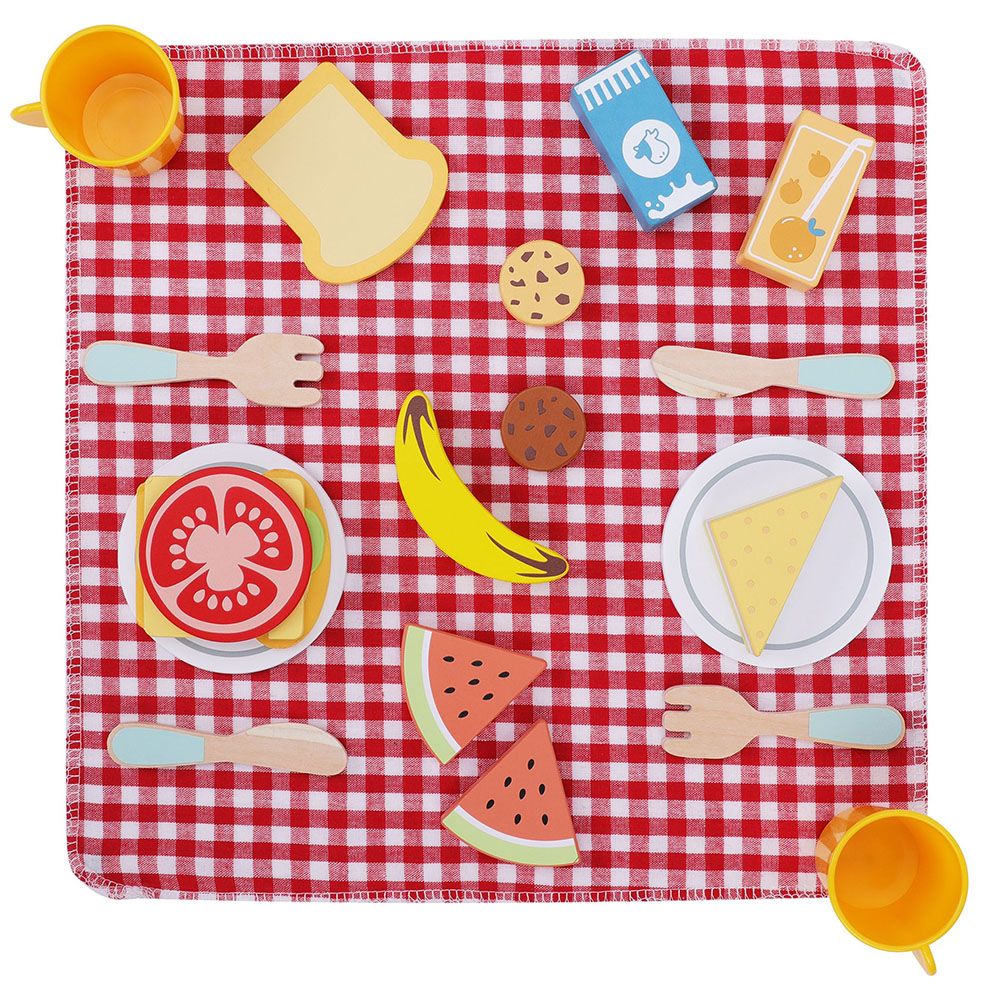 Кошница за пикник с аксесоари