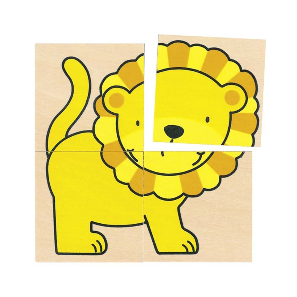 Комплект 5 мини пъзела и мемори игра, Животни