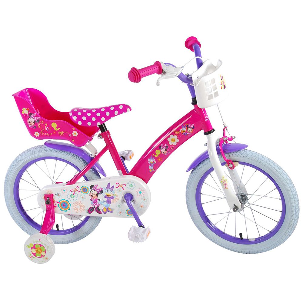 E&L Company, Детски велосипед, Мини Маус, с помощни колела, 16 инча