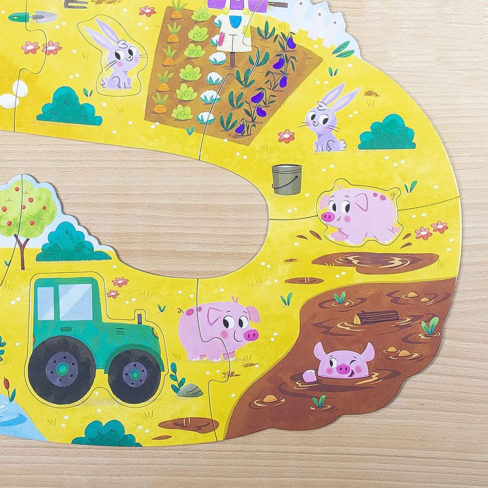 Прогресивен пъзел ферма, 18 XXL части