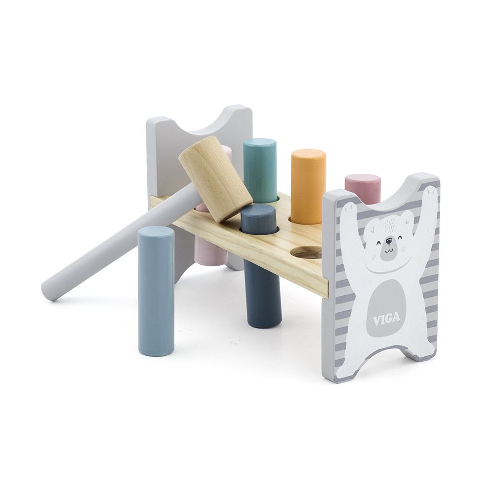 Viga toys, Дървена игра с чукче, Полярно сияние