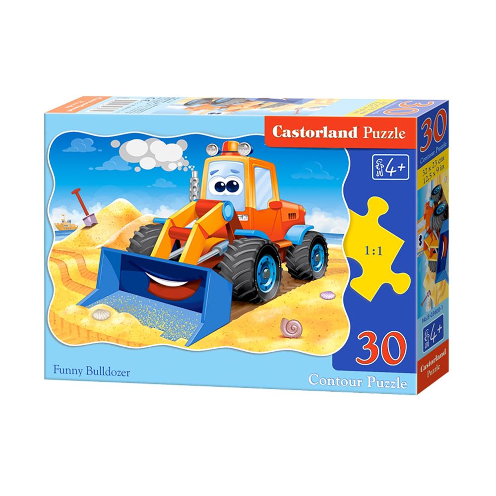 Castorland, Забавно булдозерче, пъзел 30 части