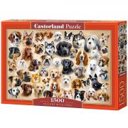 Колаж с кучета, пъзел 1500 части