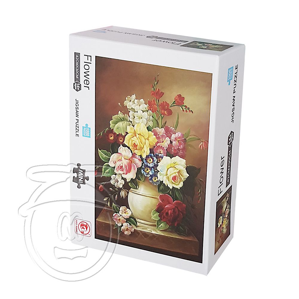 HAO XIANG, Ваза с цветя, пъзел мини, 1000 части